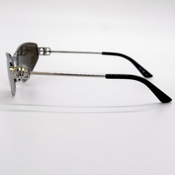 NEW BALENCIAGA SUNGLASSES BB0335S 006 SILVER UNISEX EYEWEAR main image 4